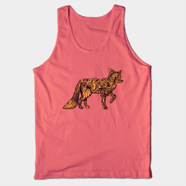 The Fancy Fox Tank Top by SmannaTales